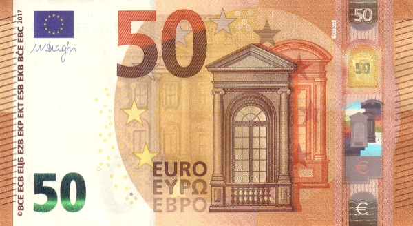 (047) European Union P23SA - 50 Euro (2017-Draghi)